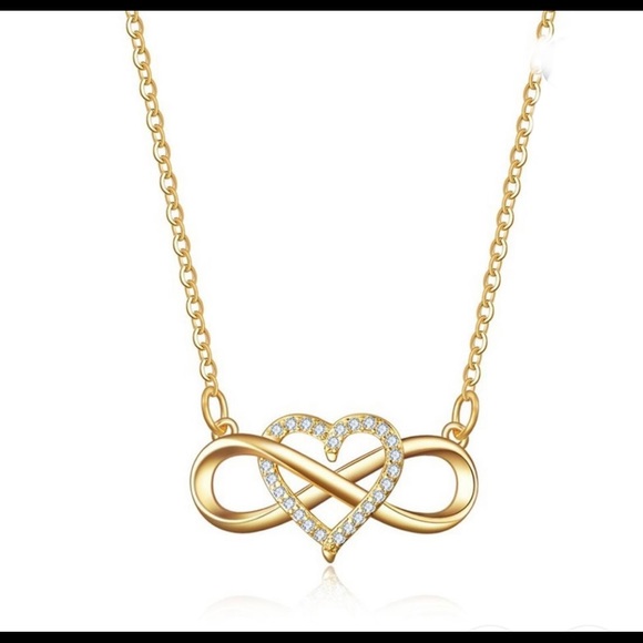 Jewelry - Lucky 8 18 K Gold Plated Love Necklace